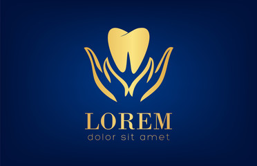 Fototapeta premium tooth logo. vector illustration.