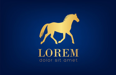 horse logo vector
