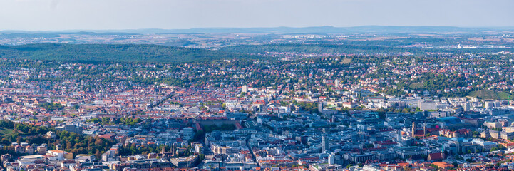 Scenic Stuttgart view impressions out of summer time