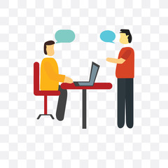 conversation icon isolated on transparent background. Simple and editable conversation icons. Modern icon vector illustration.