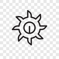 Saw vector icon isolated on transparent background, Saw logo design