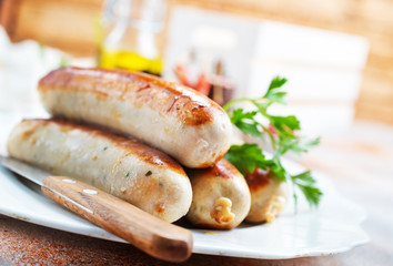 fried sausages