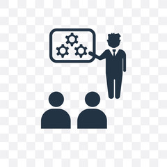 meeting icon isolated on transparent background. Simple and editable meeting icons. Modern icon vector illustration.