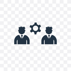 businessmen icon isolated on transparent background. Simple and editable businessmen icons. Modern icon vector illustration.
