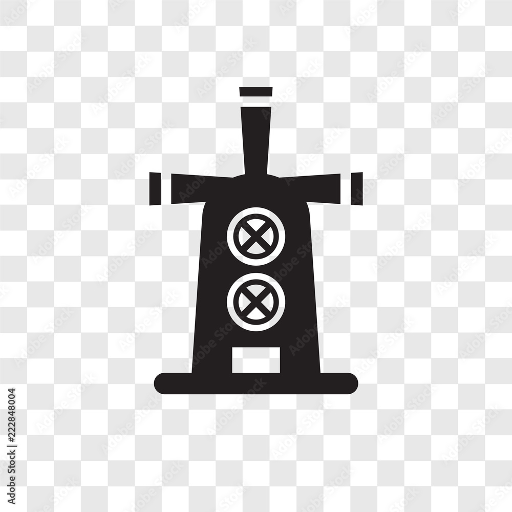 Poster windmill vector icon isolated on transparent background, windmill logo design