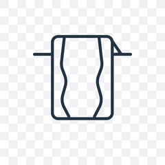 towels icon isolated on transparent background. Simple and editable towels icons. Modern icon vector illustration.