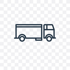 lorry icon isolated on transparent background. Simple and editable lorry icons. Modern icon vector illustration.