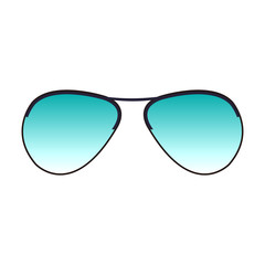 Vector aviator sunglasses icon. Minimal vacation design