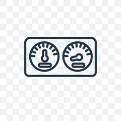 dashboard icon isolated on transparent background. Simple and editable dashboard icons. Modern icon vector illustration.