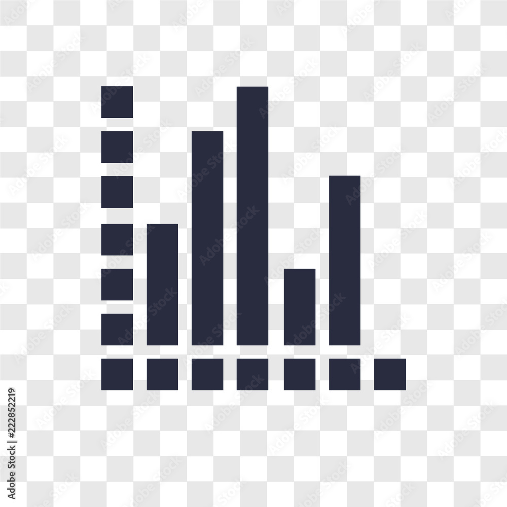 Poster analytics vector icon isolated on transparent background, analytics logo design