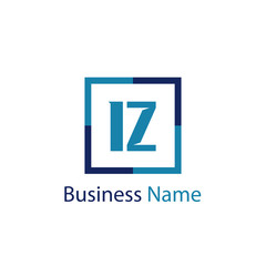 Initial Letter IZ Logo Template Design