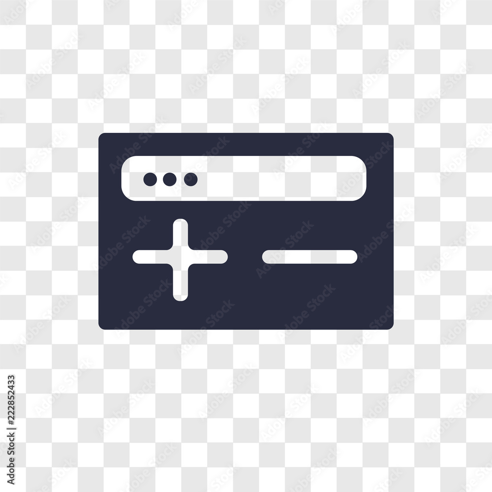 Poster browser vector icon isolated on transparent background, browser logo design