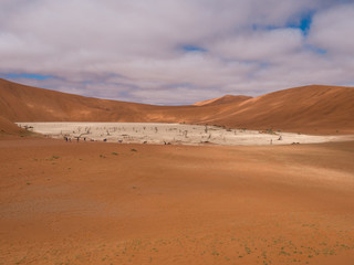 DeadVlei salt pan in Sossusvlei, inside the Namib-Naukluft Park in Namibia.