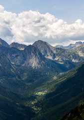 Mountain Valley with Distant Peaks