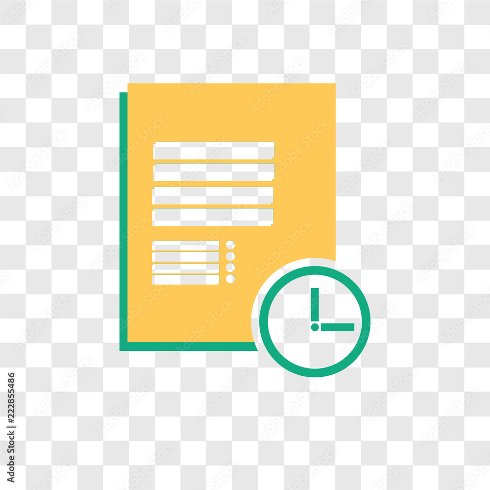 Poster notepad vector icon isolated on transparent background, notepad logo design