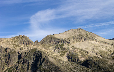 Curve Shaped Clouds on the Rocky Mountains