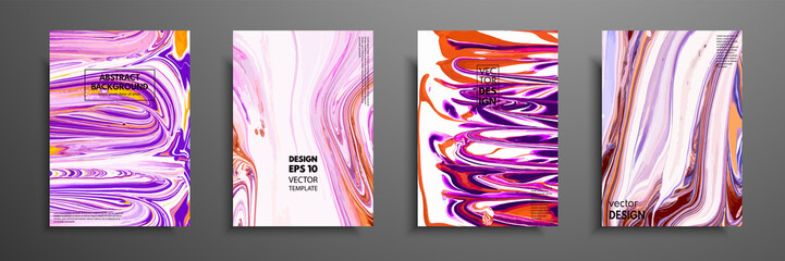 Mixture of acrylic paints. Modern artwork. Trendy design. Marble effect painting. Graphic hand drawn design for design covers, presentation, invitation, flyer, annual report, poster and business card.
