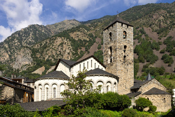 Fototapeta na wymiar Sant Esteve d'Andorra la Vella Church