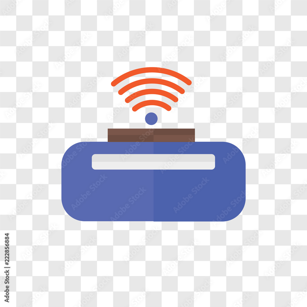 Poster wireless internet vector icon isolated on transparent background, wireless internet logo design
