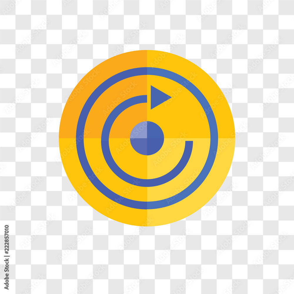 Poster restart vector icon isolated on transparent background, restart logo design