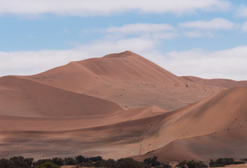 Sand dunes at Sossusflei in Namibia