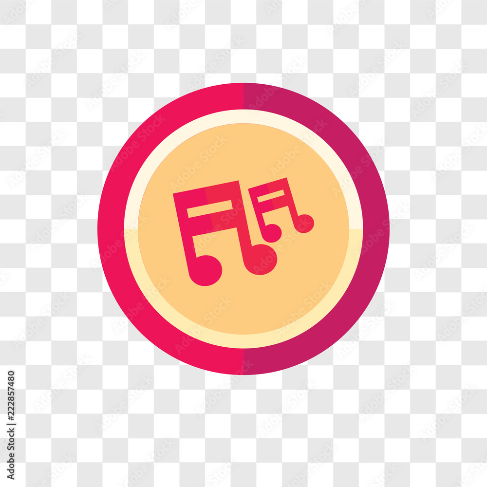 Poster note vector icon isolated on transparent background, note logo design