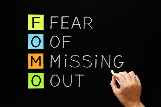 FOMO - Fear Of Missing Out Concept