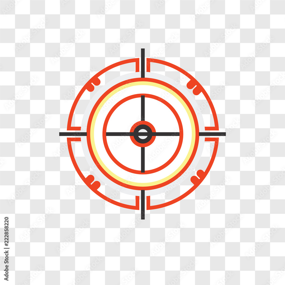 Poster dart board vector icon isolated on transparent background, dart board logo design