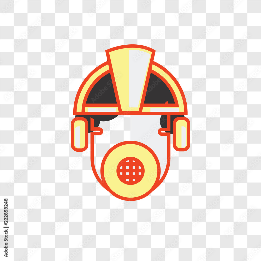 Poster worker vector icon isolated on transparent background, worker logo design