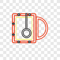 Hot drink vector icon isolated on transparent background, Hot drink logo design