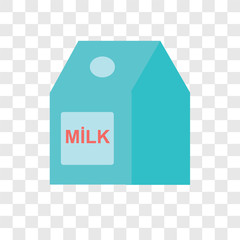 Milk vector icon isolated on transparent background, Milk logo design