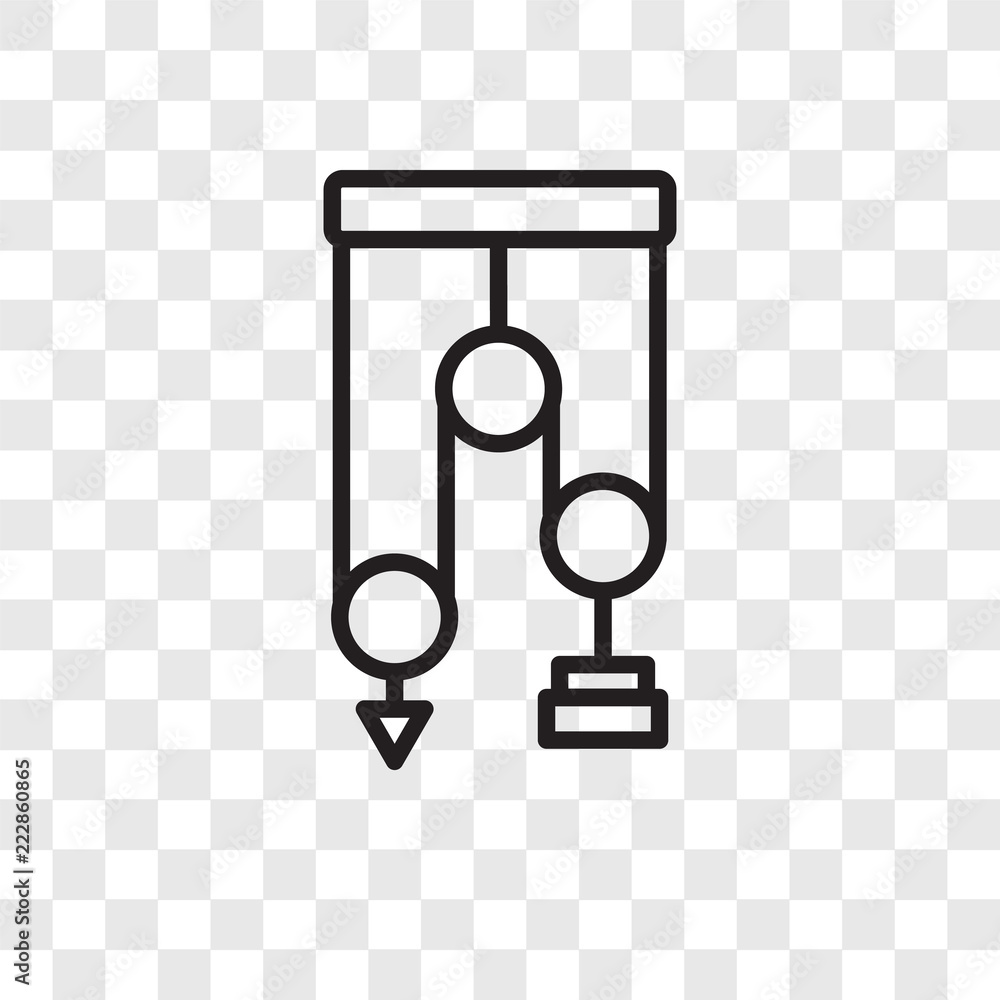 Poster mechanics vector icon isolated on transparent background, mechanics logo design