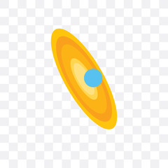 galaxy icon isolated on transparent background. Simple and editable galaxy icons. Modern icon vector illustration.