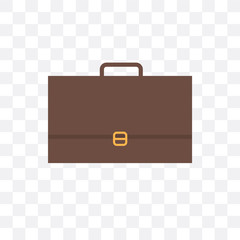suitcase icon isolated on transparent background. Simple and editable suitcase icons. Modern icon vector illustration.