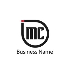 Initial Letter MC Logo Template Design