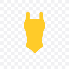 swimsuit icon isolated on transparent background. Simple and editable swimsuit icons. Modern icon vector illustration.