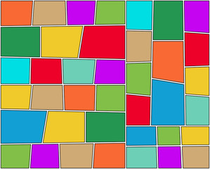 Big collection of comic frames