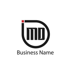 Initial Letter MD Logo Template Design