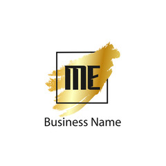 Initial Letter ME Logo Template Design