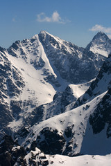 Rysy - the highest summit of Poland in winter