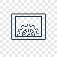Optimization vector icon isolated on transparent background, Optimization logo design