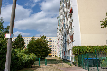 Typically modernized GDR architecture in the Leipzig district of Lössnig