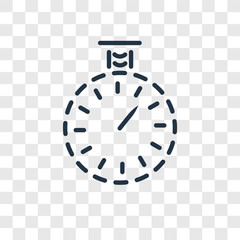 Timer vector icon isolated on transparent background, Timer logo design