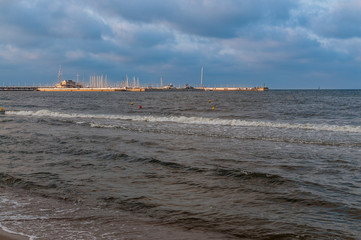 Fale na Morzu Bałtyckim, Sopot