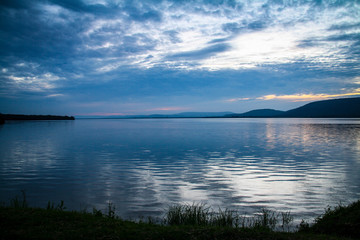 Sunset on Lake Mburo in Uganda, East Africa