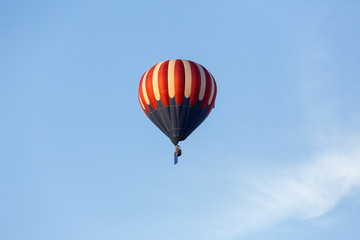 Nevada state flag flying on a hot air balloon