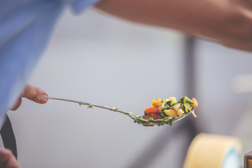 Vegetarischer salat zubereitung (Probier Portionen)
