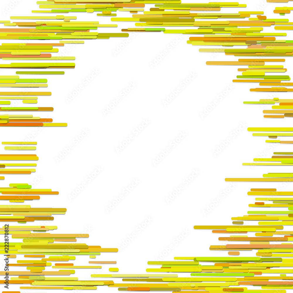 Poster abstract irregular horizontal stripe background template - vector frame illustration