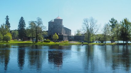 Fototapeta na wymiar medieval castle in finland