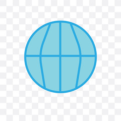 worldwide icon isolated on transparent background. Simple and editable worldwide icons. Modern icon vector illustration.
